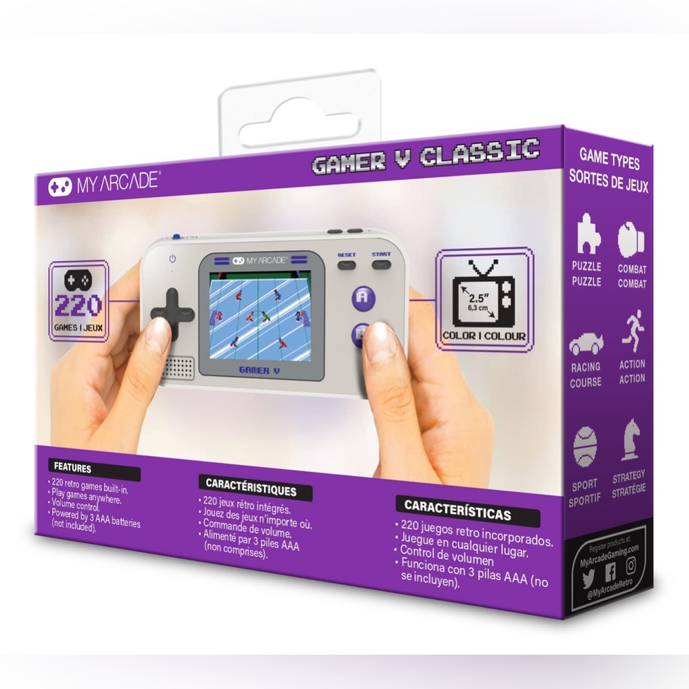 My Arcade Gamer V Classic 220 Games (Purple)